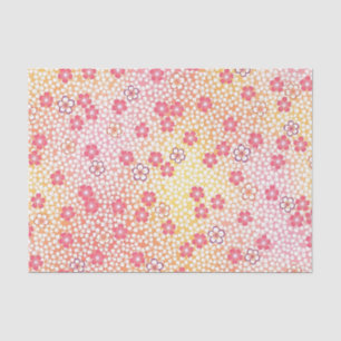 Japanese KIMONO Textile, Cherry Blossoms Pattern Tissue Paper