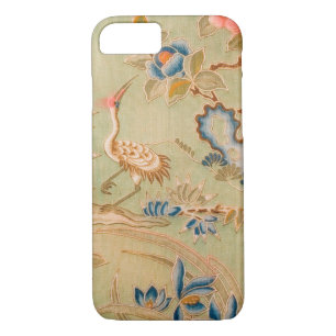 Japanese KIMONO Textile, Crane & Flower iPhone 8/7 Case