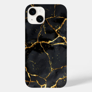 Japanese Kintsugi Black & Gold Case-Mate iPhone 14 Case