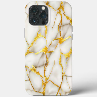 Japanese Kintsugi White Gold iPhone 13 Pro Max Case