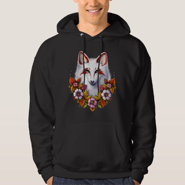 Japanese Kitsune Fox Hoodie (Front)