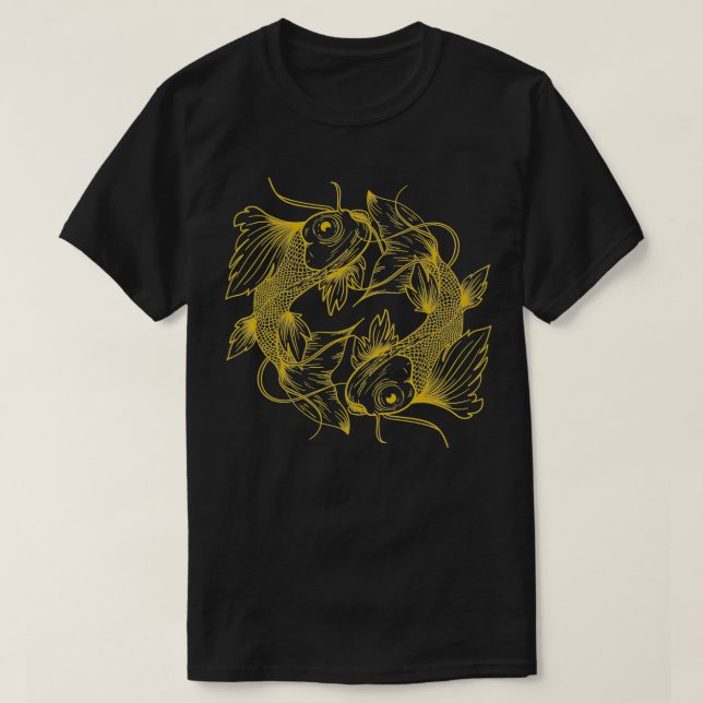 JAPANESE KOI CARP FISH  T-Shirt (Design Front)