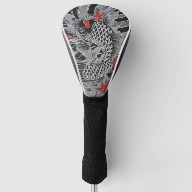 Japanese Koi Fish Golf Head Cover (Front)