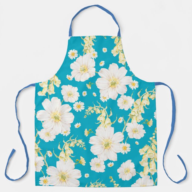 Japanese Koi Fish Pattern Background Apron (Front)