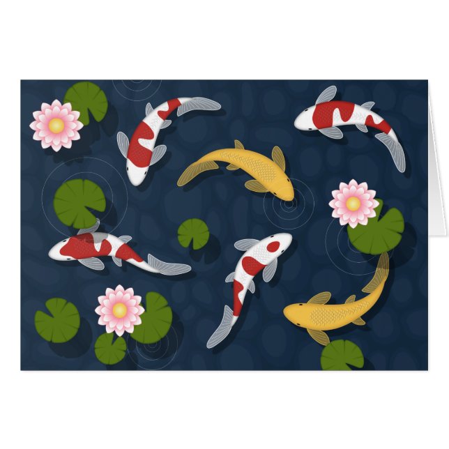 Japanese Koi Fish Pond Blank (Front Horizontal)
