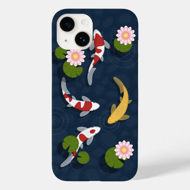 Japanese Koi Fish Pond Case-Mate iPhone Case (Back)