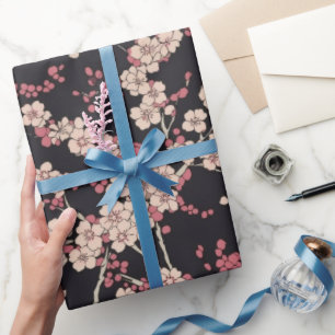 Japanese Koi Fish Sakura Pattern  Wrapping Paper