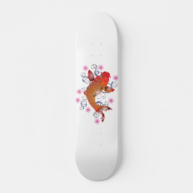 Japanese Koi Fish Skateboard (Front)