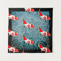 JAPANESE KOI FISH Tapestry