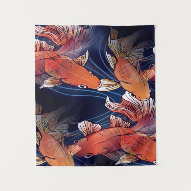 Japanese Koi Fish Tapestry (Front)
