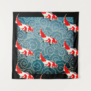 JAPANESE KOI FISH Tapestry