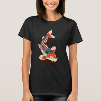 Japanese Koi Fish Ukiyo-e & Irezumi Tattoo Art Zen T-Shirt