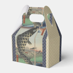Japanese Koi Hiroshige Fish Festival Flag Favor Box
