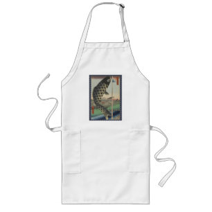 Japanese Koi Hiroshige Fish Festival Flag Long Apron