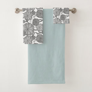 Japanese Koi Pond Bath Towel Set