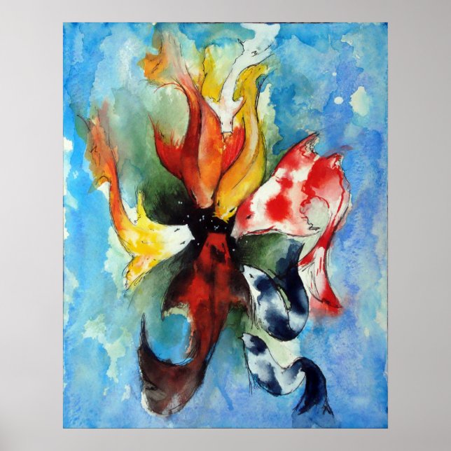 Japanese Koi Print (Front)