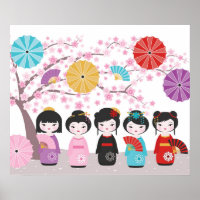 Japanese Kokeshi Dolls