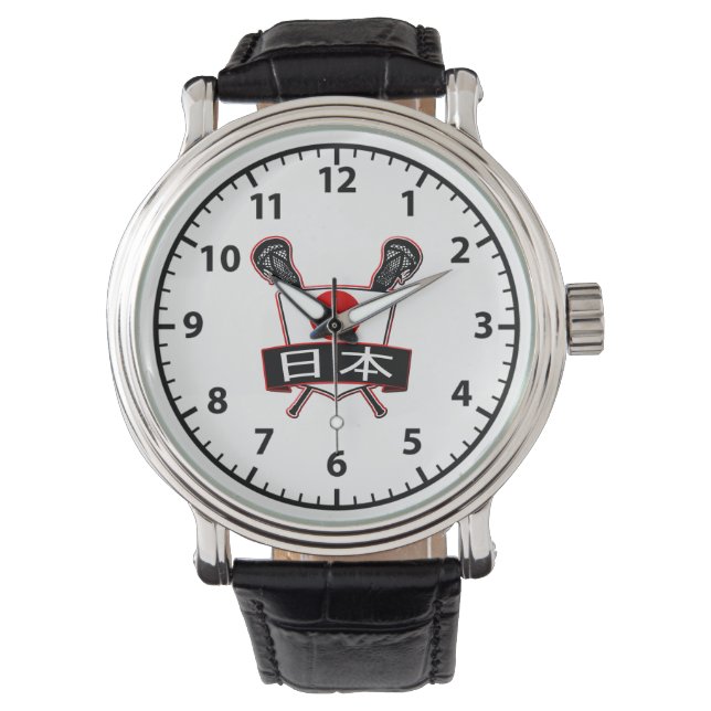 Japanese Lacrosse Logo Watch (Front)