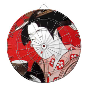 Japanese Lady Tea Serving Ceremony Art Print Dartboard