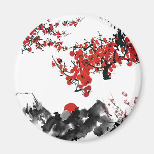 Japanese landscape Magnet