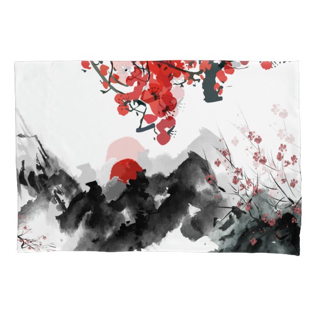 Japanese landscape Pillowcase (Front)