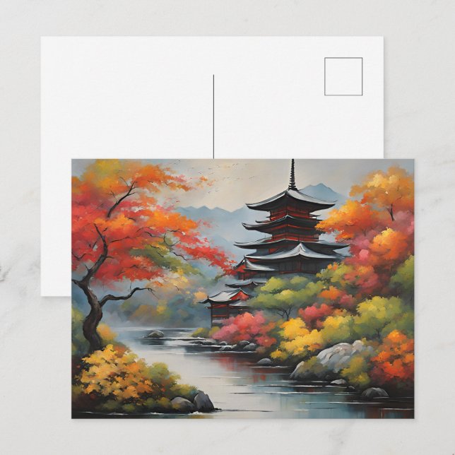 Japanese Landscape Postcard (Front/Back)