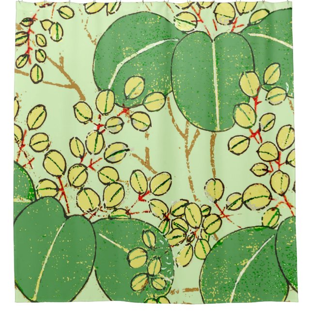 Japanese Leaf Floral Botanical Art Pattern (Front)