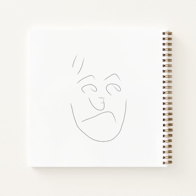 Japanese letter face notebook | To no Mohenji (Back)