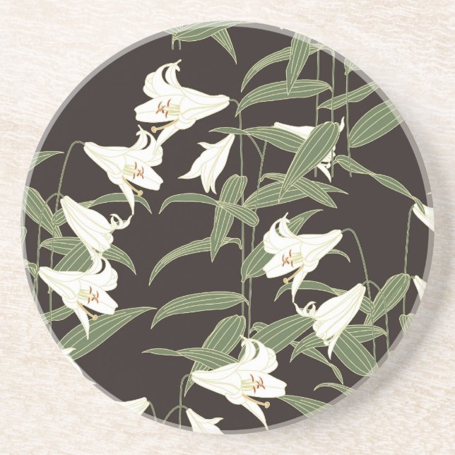 Japanese Lily Coaster (Front)