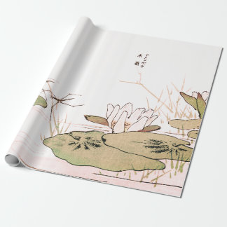 Japanese lily pad Wrapping Paper