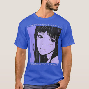 Japanese LoFi Girl Anime Character  Japan Aestheti T-Shirt