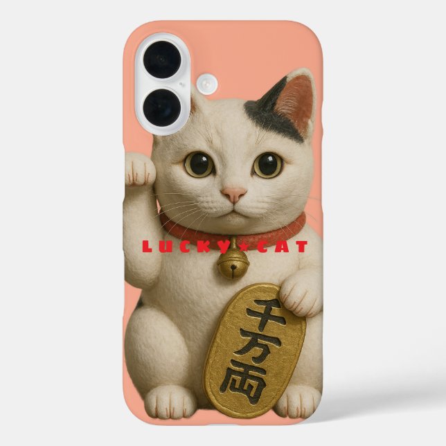 Japanese Lucky Cat Charm Case-Mate iPhone Case (Back)