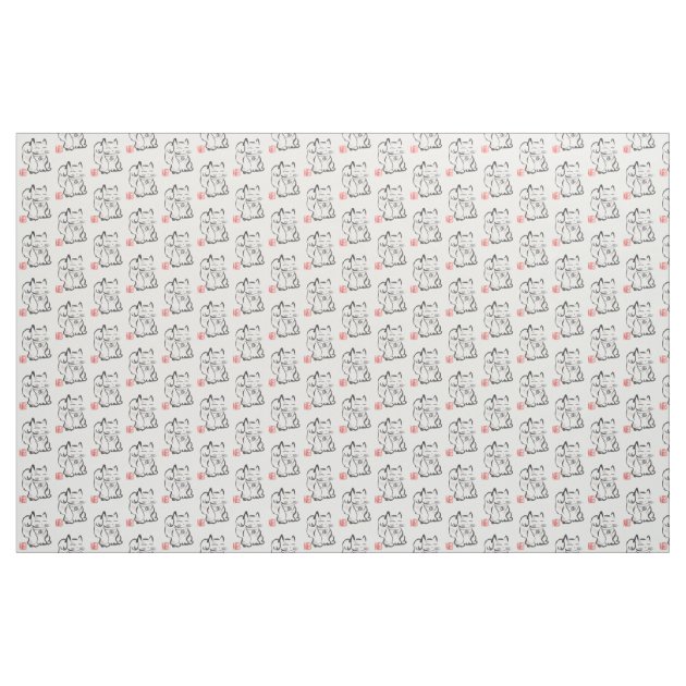 Maneki neko clearance fabric