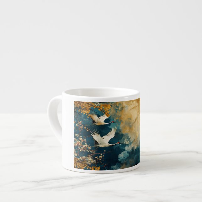 Japanese luxury oriental style espresso cup (Front Left)