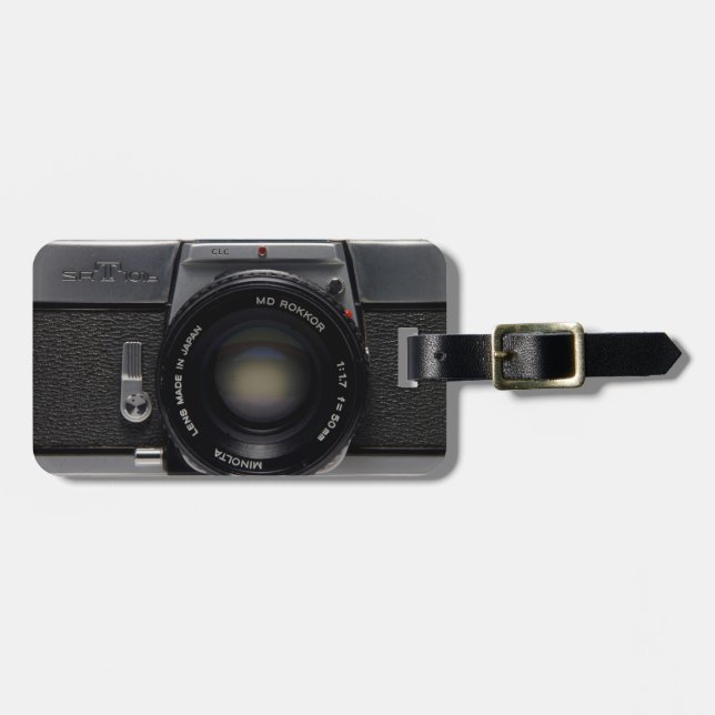Japanese M SRT VINTAGE CAMERA 13 Luggage Tag (Front Horizontal)