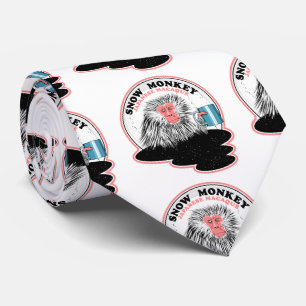 Japanese macaque tie