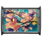 Japanese Magnolia watercolor batik