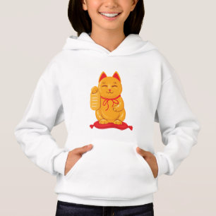Japanese Maneki Neko Gold Cat, Symbol of Wealth