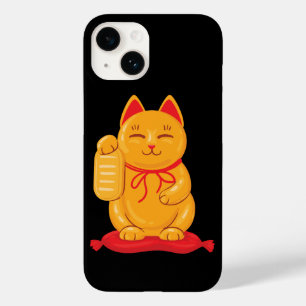 Japanese Maneki Neko Gold Cat, Symbol of Wealth Case-Mate iPhone 14 Case