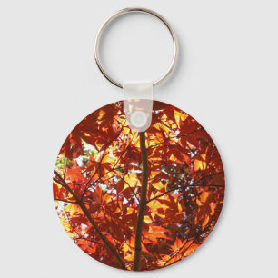 Japanese Maple in the Sun Keychain