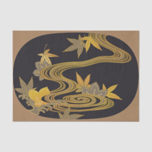 Japanese Maple Leaf and Running water Tissue Paper