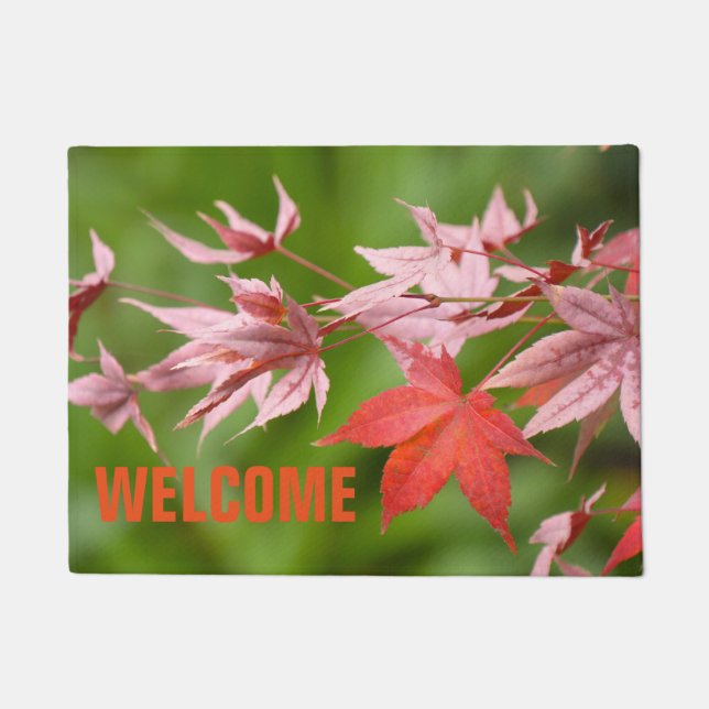 Japanese Maple Leaves Doormat (Front)