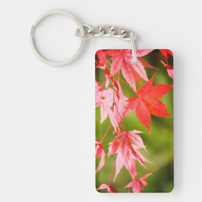 Japanese Maple Leaves Keychain (Front)