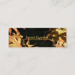 Japanese Maples 2 Floral Photography Mini Business Card