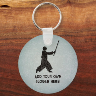 Japanese Martial Arts - Aikido - your custom text Keychain