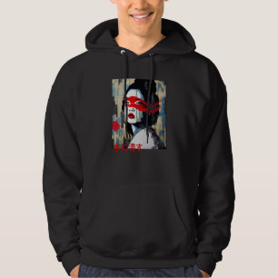Japanese Modern with Proverb Writing Streetwear Fa Hoodie