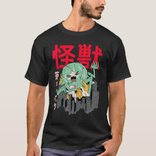 Japanese Monster Kaiju Brussel Sprouts Attack City T-Shirt
