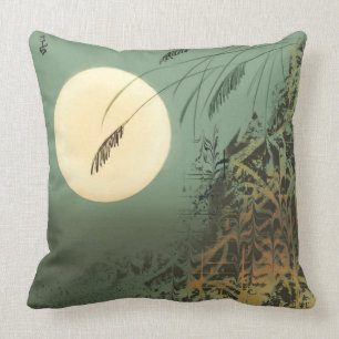 Japanese Moon Custom Pillow