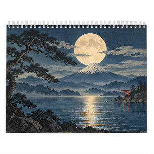 Japanese Moonlit Nights 2027 Calendar Ukiyo-e