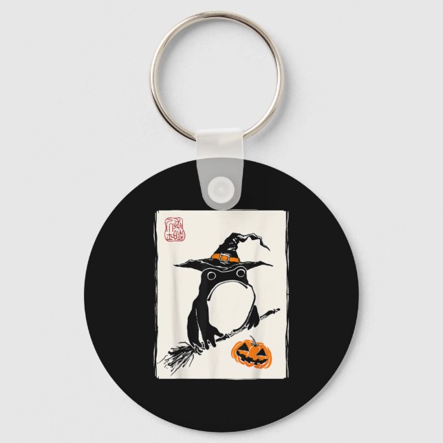 Japanese Mpy Frog Witch Men Women Kids Funny Hallo Keychain (Front)